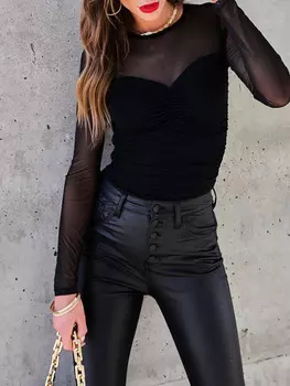 Лонгслив LA Angels, черный