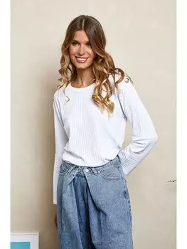 Лонгслив Lael Josfine, белый