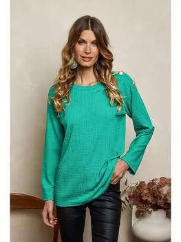 Лонгслив Lael Josfine, зеленый