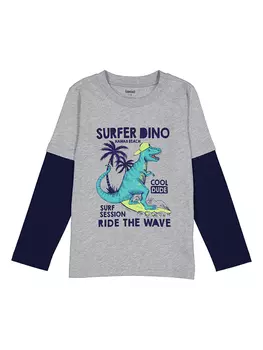 Лонгслив lamino, цвет Grau/Dunkelblau