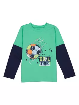 Лонгслив lamino, цвет Trkis/Dunkelblau