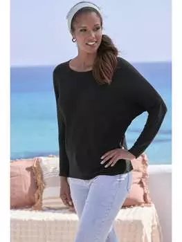 Лонгслив LASCANA, черный