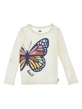 Лонгслив Levi's Kids, белый