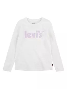 Лонгслив Levi's Kids, белый