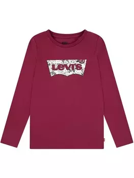 Лонгслив Levi's Kids, красный