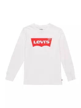 Лонгслив Levi's Kids Regular fit Shirt, белый