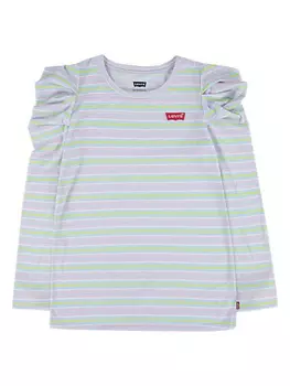 Лонгслив Levi's Kids, светло синий