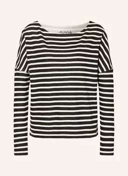 Лонгслив лилиан Juvia, черный/экрю