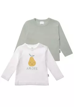 Лонгслив LILIPUT Birne, зеленый/белый