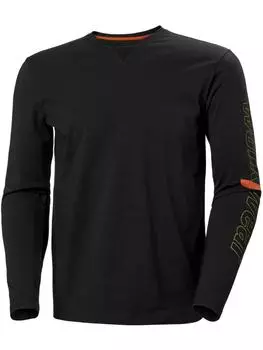 Лонгслив Logo Longsleeve Helly Hansen, черный