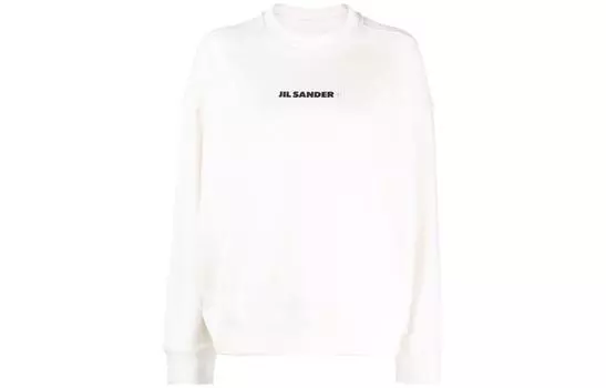 Лонгслив Logo print Long sleeve Top JIL SANDER, белый