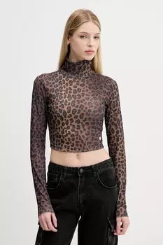 Лонгслив Long Sleeve Tee Adidas Originals, коричневый