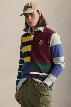 Лонгслив Lsrugbyclsm1 с длинным рукавом Polo Ralph Lauren, бордовый