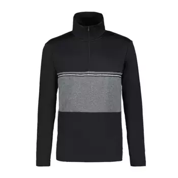 Лонгслив Luhta Kitinoja half zip, черный