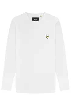 Лонгслив Lyle & Scott Langarmshirt, белый