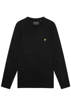Лонгслив Lyle & Scott Langarmshirt, черный