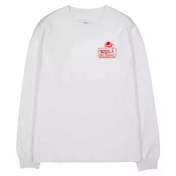 Лонгслив Makia Jankon betoni, белый