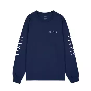 Лонгслив Makia Shadow, синий