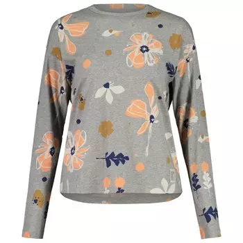 Лонгслив Maloja OrausaM., цвет Grey Melange Flora