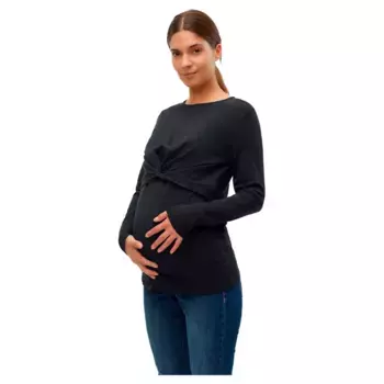 Лонгслив Mamalicious Eva June, черный