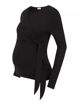 Лонгслив MAMALICIOUS Shirt MLDicte, черный