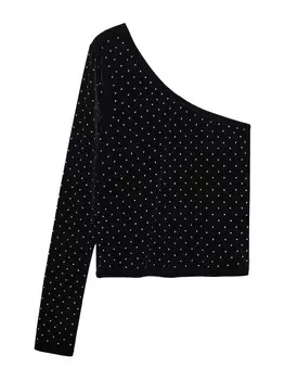 Лонгслив Mango, черный