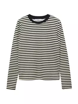 Лонгслив Mango ELEKTRA, черный