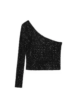 Лонгслив Mango XENA, черный