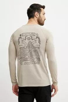 Лонгслив Maribo Picture, бежевый