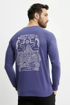 Лонгслив Maribo Picture, фиолетовый