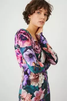 Лонгслив Medicine, бирюзовый