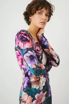 Лонгслив Medicine, бирюзовый