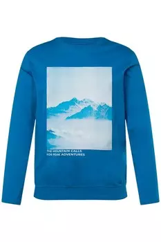 Лонгслив Men Plus Shirt, лазурный