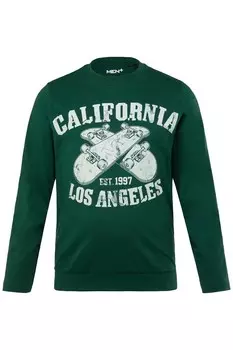 Лонгслив Men Plus Shirt, темно-зеленый