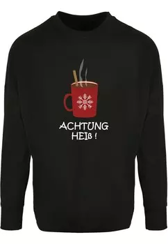 Лонгслив Merchcode ACHTUNG HEISS, черный