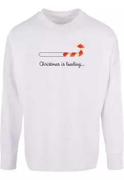 Лонгслив Merchcode CHRISTMAS LOADING, белый