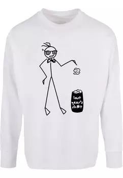 Лонгслив Merchcode LAST YEAR, белый