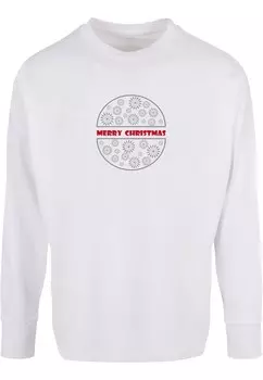 Лонгслив Merchcode MERRY CHRISTMAS, белый