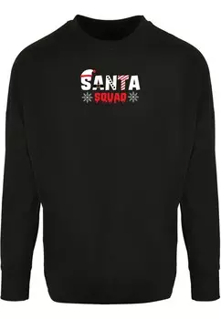 Лонгслив Merchcode SANTA SQUAD, черный
