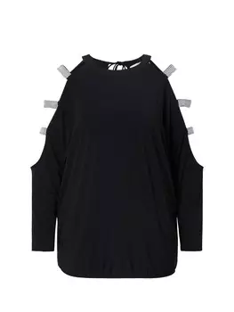 Лонгслив MIAMODA, черный