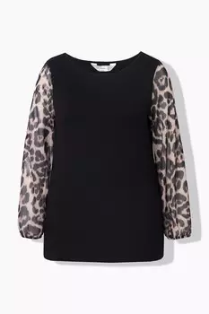 Лонгслив MIAMODA Shirt, черный