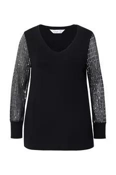 Лонгслив MIAMODA Shirt, черный