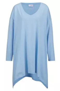 Лонгслив MIAMODA, светло-синий