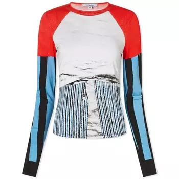 Лонгслив Miaou Long Sleeve Moto, синий, красный