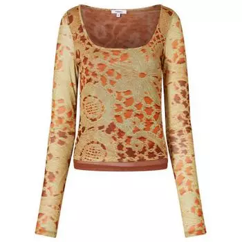 Лонгслив Miaou Victoire Top, цвет Orange Lace