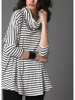 Лонгслив Milan Kiss, белый/черный