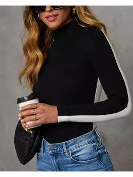 Лонгслив Milan Kiss, черный/белый