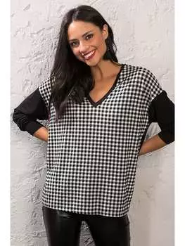 Лонгслив Milan Kiss, черный/белый