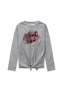 Лонгслив Minoti, пятнистый серый