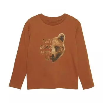 Лонгслив Minymo, светло-коричневый